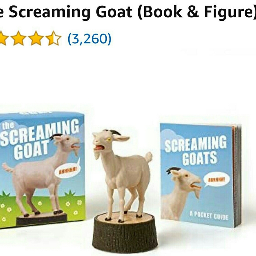 Screaming goat Toy gag gift desk top figurine